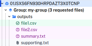 Request file post-approval